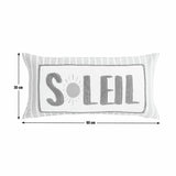 Argos Home Soleil textured cushion sky blue 30x60cm, UK version