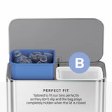 Simplehuman 6L Code B bin liners pack of 90, UK version