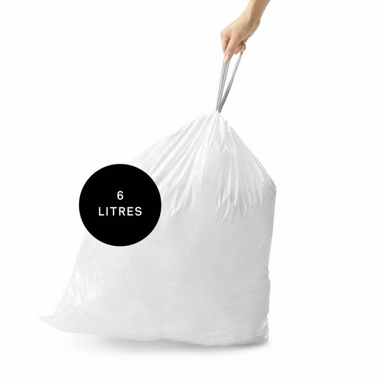 Simplehuman 6L Code B bin liners pack of 90, UK version