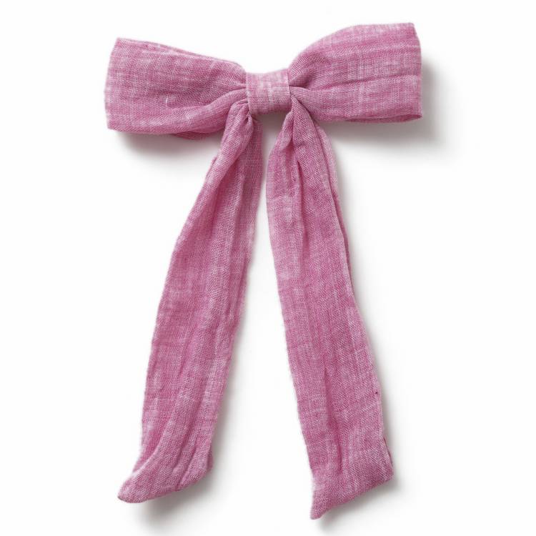 Flitzy pink bow hair clip (British brand)