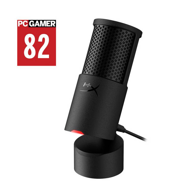 HyperX SoloCast 2 USB gaming condenser microphone black (British brand)