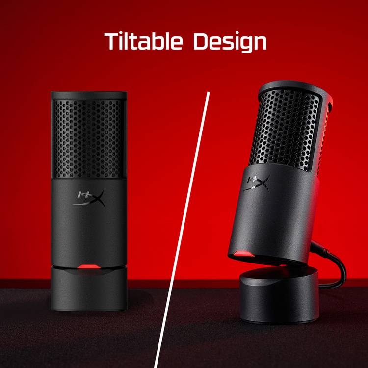 HyperX SoloCast 2 USB gaming condenser microphone black (British brand)