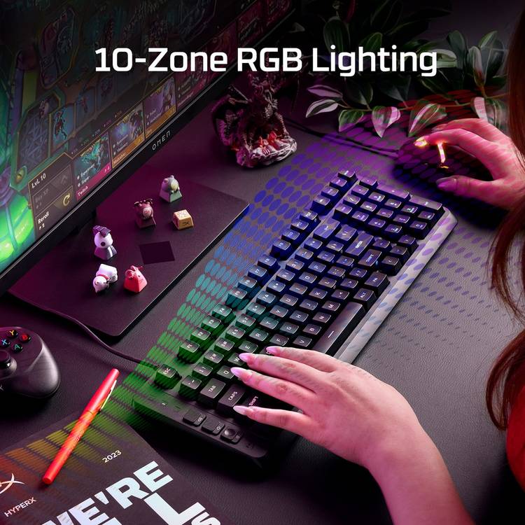 HyperX Eve 1800 wired gaming keyboard black - UK version