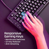 HyperX Eve 1800 wired gaming keyboard black - UK version