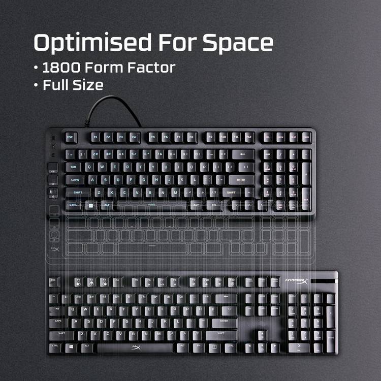HyperX Eve 1800 wired gaming keyboard black - UK version