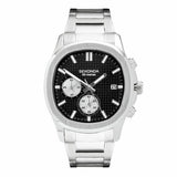 Sekonda Octaire black dial stainless steel watch 40mm, UK version