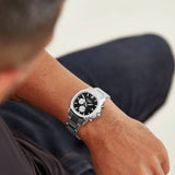 Sekonda Octaire black dial stainless steel watch 40mm, UK version