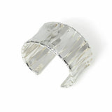 Freedom silver-tone textured cuff bracelet - British product
