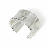Freedom silver-tone textured cuff bracelet - British product