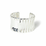 Freedom silver-tone textured cuff bracelet - British product