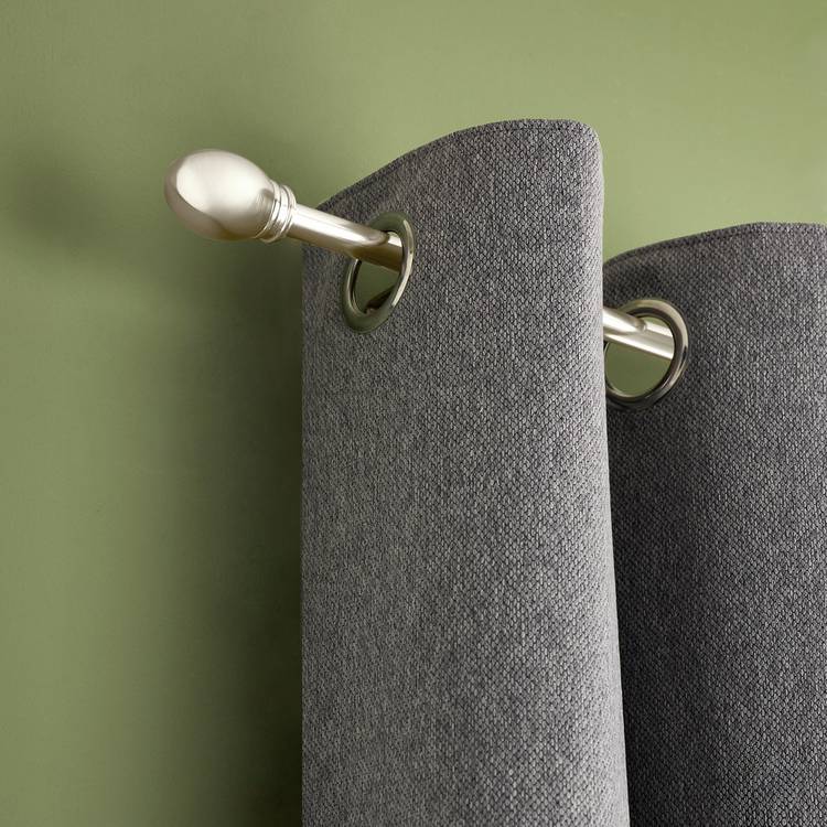 Argos Home curtain pole satin nickel 165-300cm, UK version
