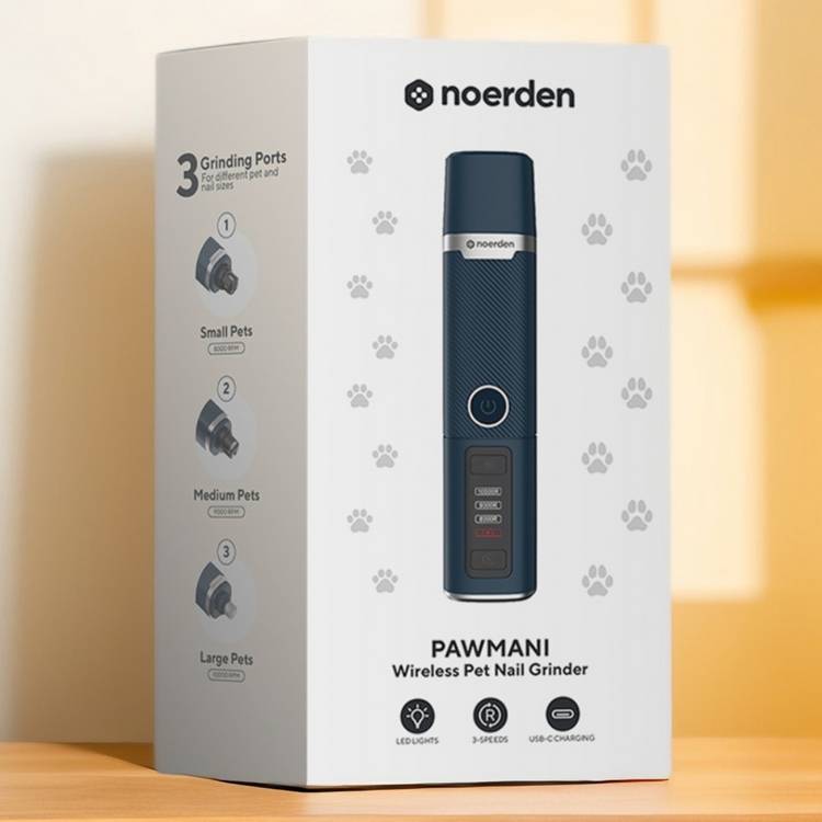 Noerden PawMani wireless nail grinder for dogs and cats, UK version