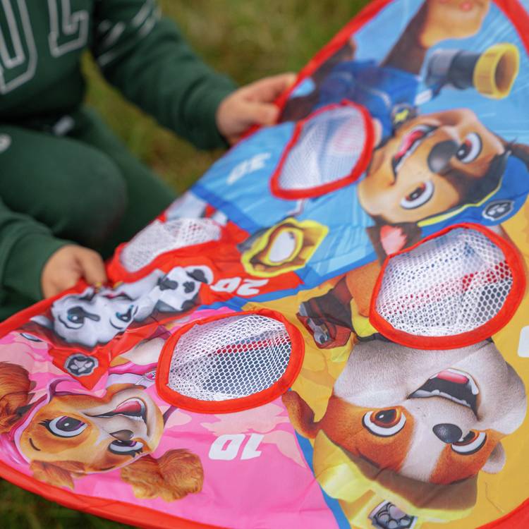Paw Patrol bean bag toss target game with Chase - imported from the UK
