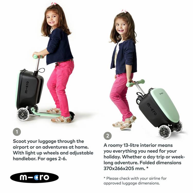 Micro Scooters suitcase scooter Mint, UK version