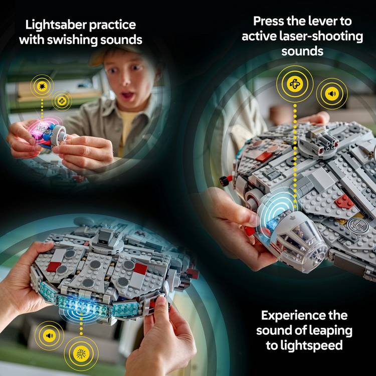 LEGO Star Wars Millennium Falcon building set 885 pieces - British product