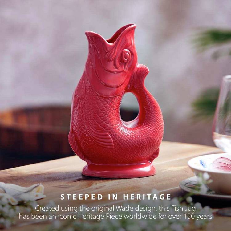 Wade ceramic fish jug red 0.6L (British brand)
