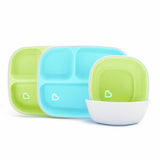 Argos Munchkin Toddler Plate & Bowl Baby Feeding Set Blue Green (Pack of 4)- Buy online at McGrocer