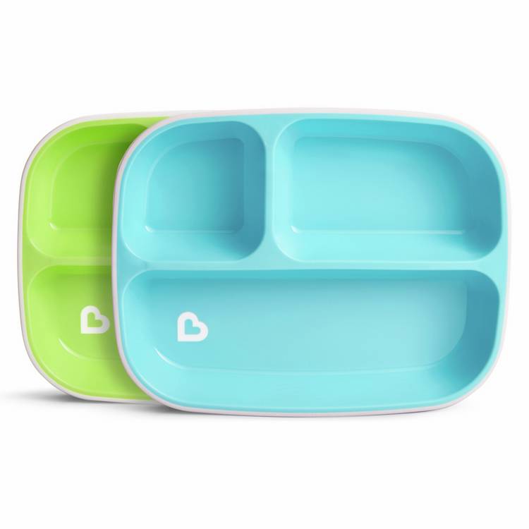 Munchkin toddler feeding set Blue Green - British product