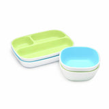 Munchkin toddler feeding set Blue Green - British product