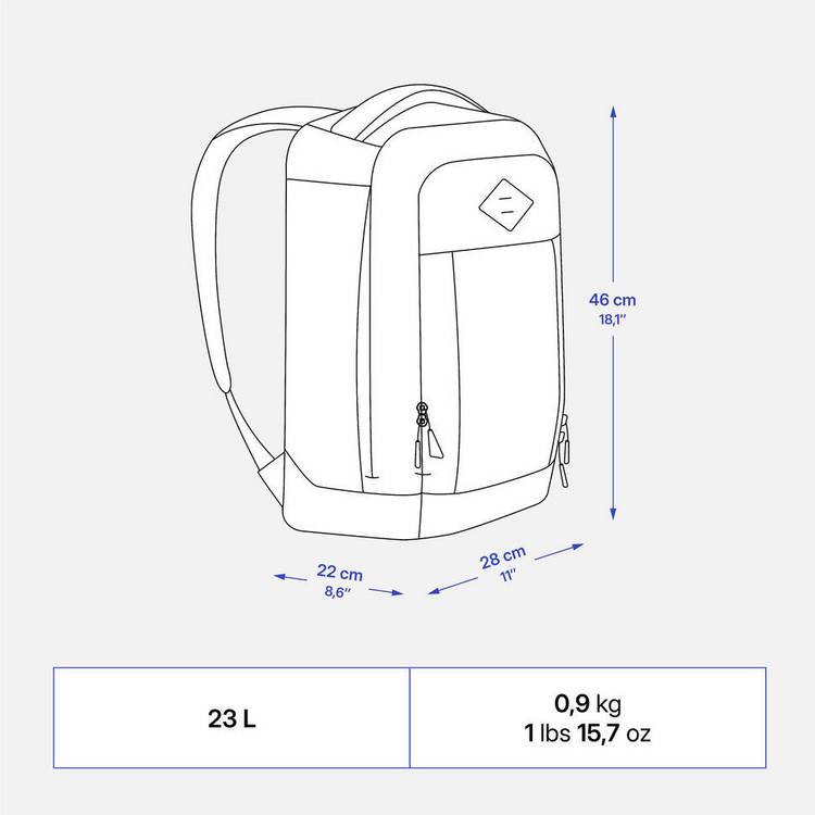 Decathlon backpack purple 23L, UK version