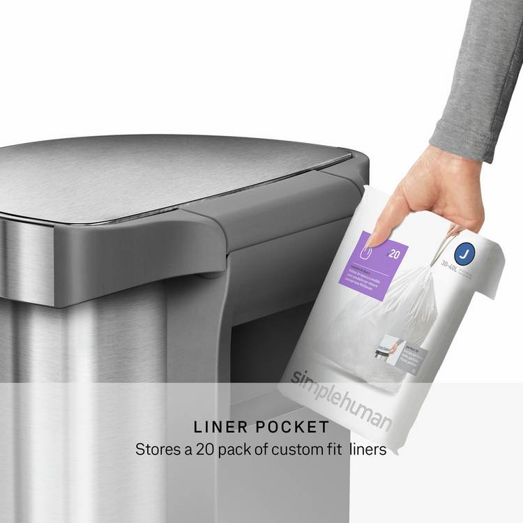 Simplehuman sensor bin stainless steel 45 litre - British product
