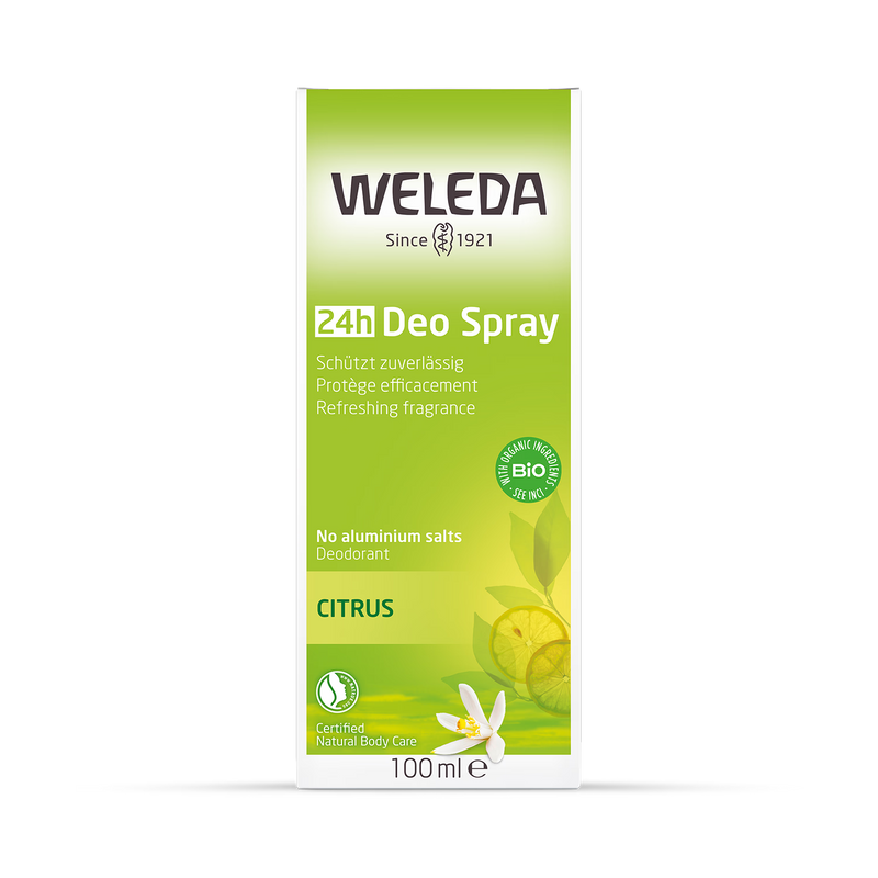 Weleda Citrus Fresh Deodorant Spray 100ml (British brand)