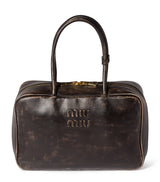Harrods Miu Miu Nappa Leather Beau Top-Handle Bag- Buy online at McGrocer