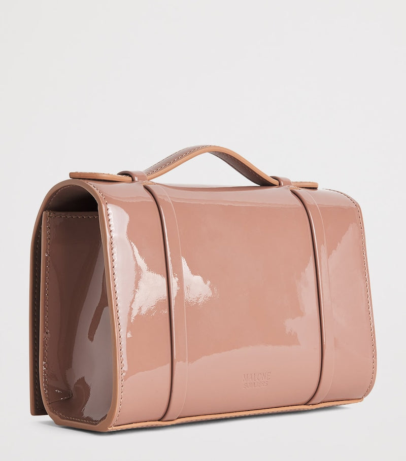 Malone Souliers small patent leather May top-handle bag (British brand)