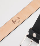 Harrods Saffiano leather logo belt - British product
