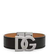 Harrods Dolce&Gabbana Leather Monogram Cuff- Buy online at McGrocer
