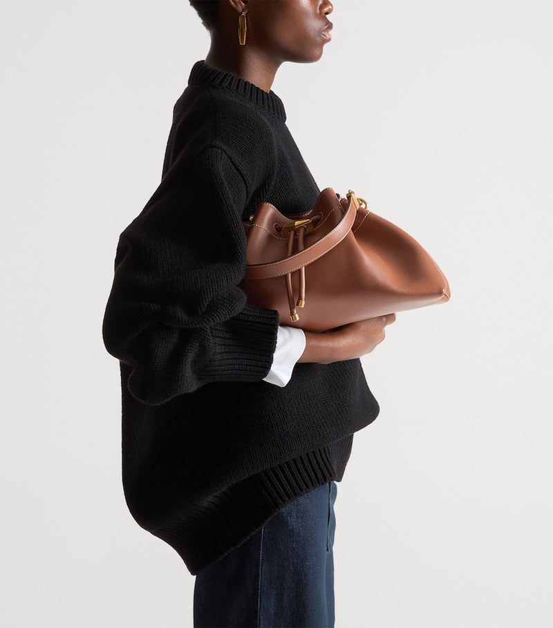 Jimmy Choo Cinch calfskin leather bucket bag - British product