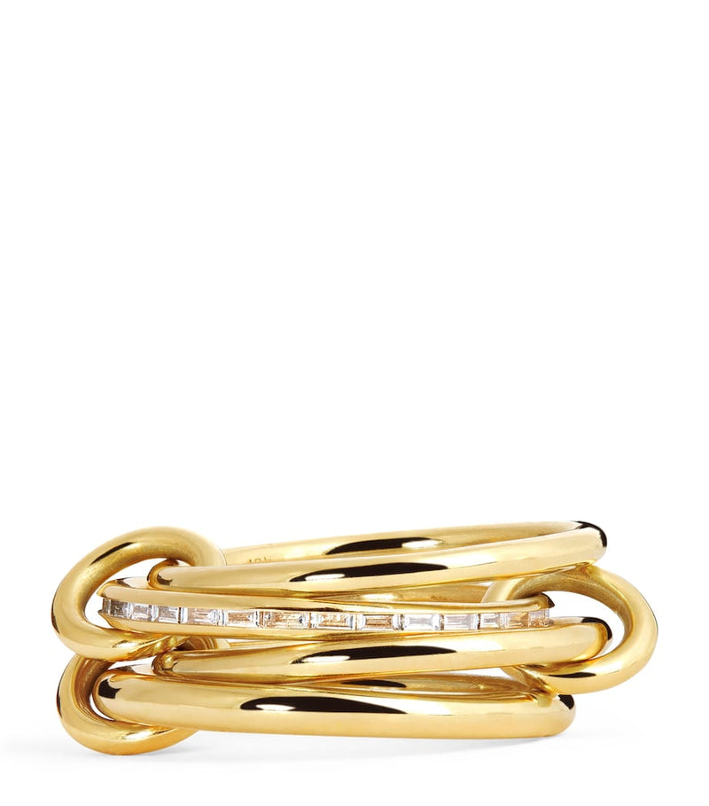 Spinelli Kilcollin yellow gold diamond Kira ring - British product