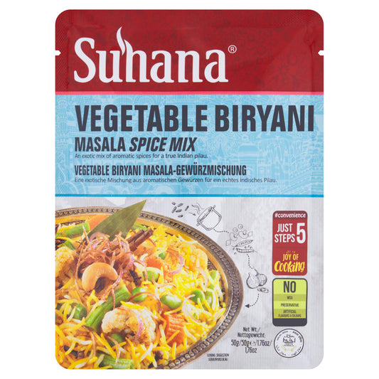 Suhana Vegetable Biryani Masala Spice Mix 50g GOODS Sainsburys   