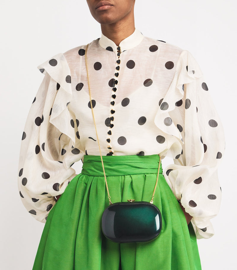 Jeffrey Levinson Oval Elina clutch bag (British brand)