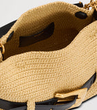 Balmain medium faux-raffia Anthem shoulder bag (British brand)