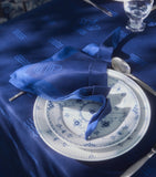 Royal Copenhagen Jacquard Waves tablecloth 145cm x 320cm, imported from the UK