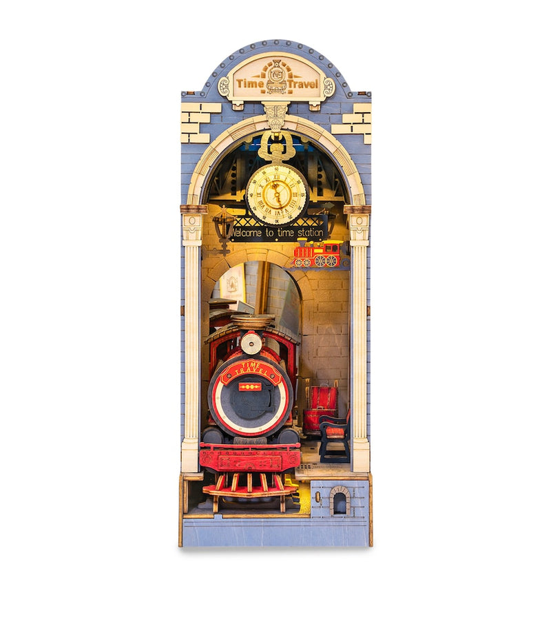 Robotime Time Travel Buildable Booknook kit, imported from the UK