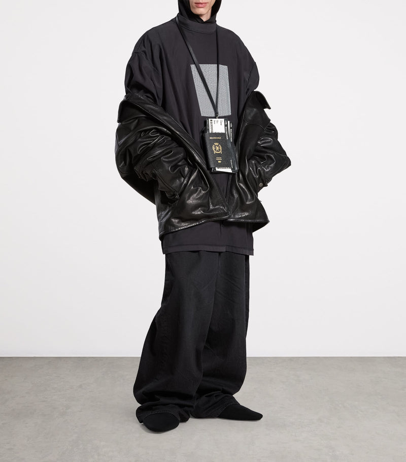 Balenciaga calfskin passport phone holder - British product