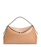 Toteme large leather T-Lock top-handle bag (British brand)