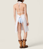 Miu Miu cotton poplin apron - British product