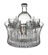 Harrods Waterford Lismore Diamond Vodka Bowl and Shot Glass Set- Buy online at McGrocer