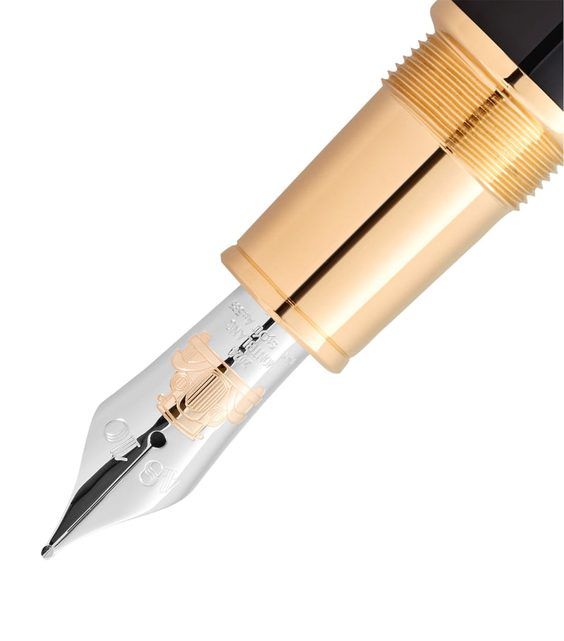 Montblanc Great Gatsby fountain pen, rhodium nib, (British brand)