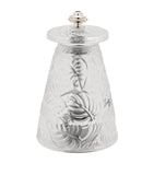 Lalique Feuilles Crystal salt grinder, UK version