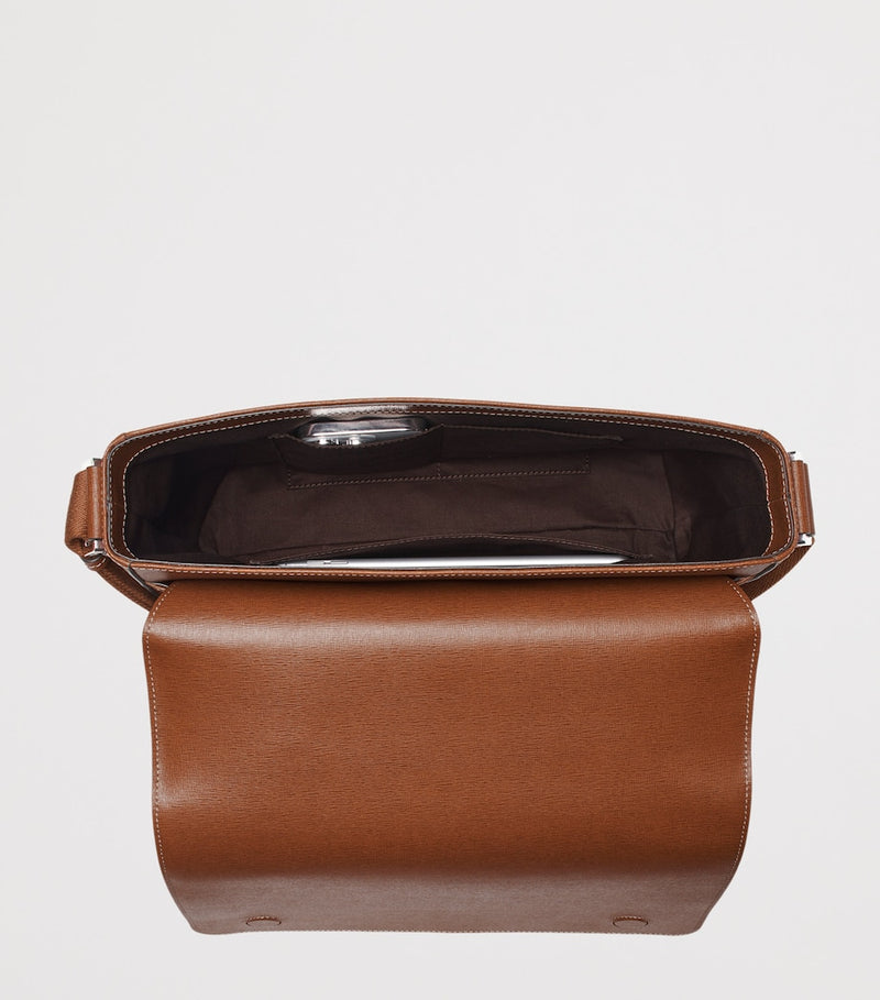 Aspinal of London Leather Reporter messenger bag, imported from the UK