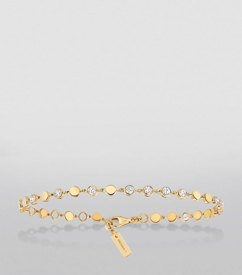 Messika D-Vibes yellow gold diamond bracelet 0.45ct, UK version