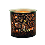 Superdrug Aroma 3 in 1 Tealight Holder Wax Melt Burner Black Leaves- Buy online at McGrocer