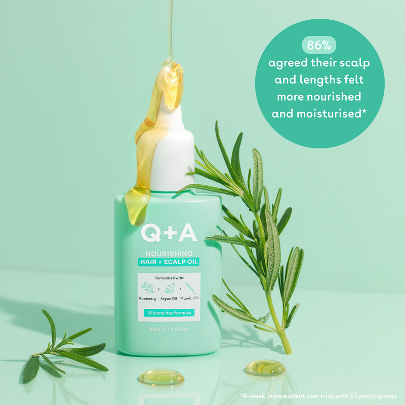 Q+A Nourishing Hair and Scalp Oil 50ml - British product