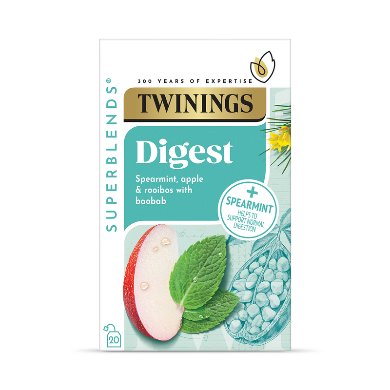Twinings Digest Herbal Tea Bags Apple Flavour 20 pack (British brand)