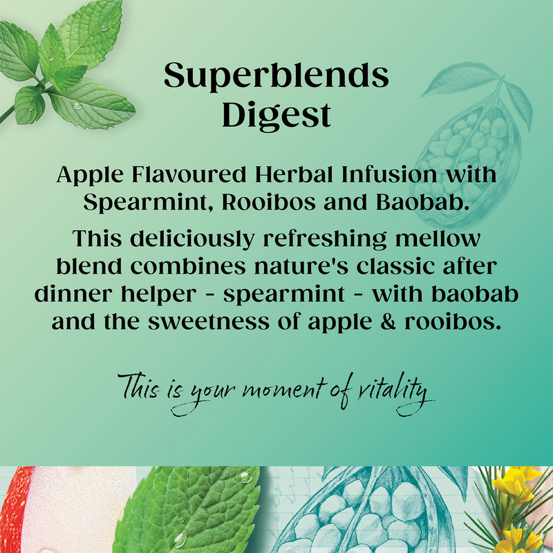 Twinings Digest Herbal Tea Bags Apple Flavour 20 pack (British brand)