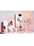 Widdop pink birthday champagne flute 25.5cm, imported from the UK